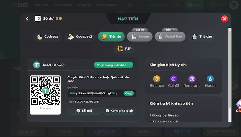 huong dan nap tien vao tai khoan uk88 thong qua quick pay Hướng dẫn nạp tiền vào tài khoản UK88 thông qua Quick Pay