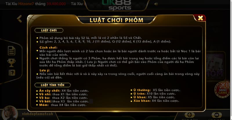 luat choi cua game bai phom la gi 2 Luật chơi của game bài phỏm là gì?